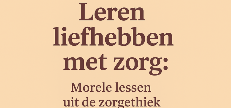 Leren liefhebben met relationele ethiek — door zorg en verbinding Leren liefhebben met relationele ethiek — door zorg en verbinding