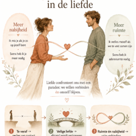 De dynamiek van achtervolgen en terugtrekken in de liefde: De spanning tussen nabijheid en ruimte in de liefde