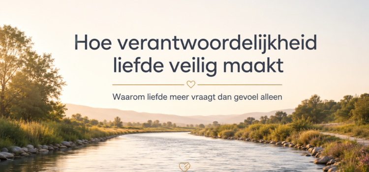 Hoe verantwoordelijkheid liefde veilig maakt: Waarom liefde meer vraagt dan gevoel alleen
