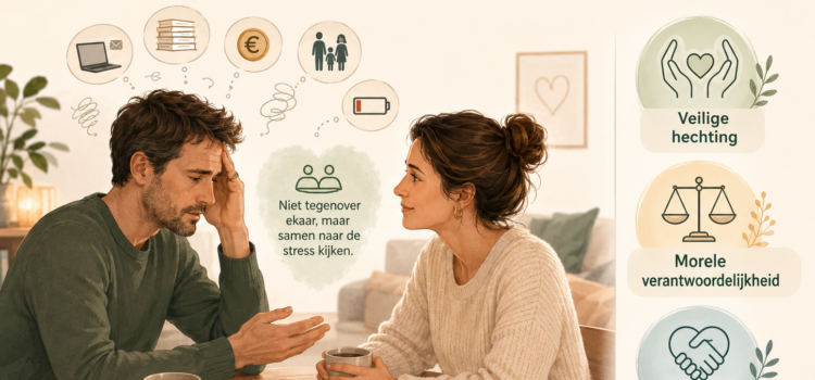Het verbindende stressgesprek in de liefde: Samendragen begint met luisteren naar wat er werkelijk in je partner leeft
